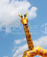Giraffe als Aufblasfigur