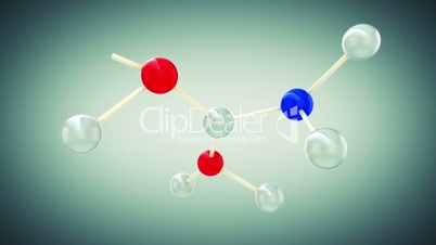Beautiful Molecule Structure. HD 1080.