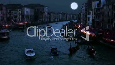 Full moon on the Grand Canal
