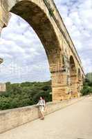 Pont du Gard, old water line of the Romans