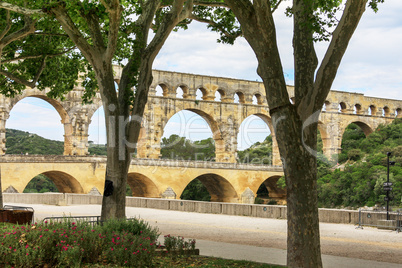 Pont du Gard, old water line of the Romans