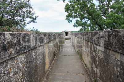 Pont du Gard, old water line of the Romans