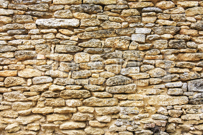 Stone wall in the south of France