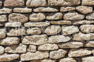 Stone wall in the south of France