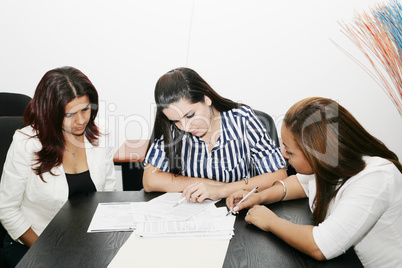 Business meeting in an office