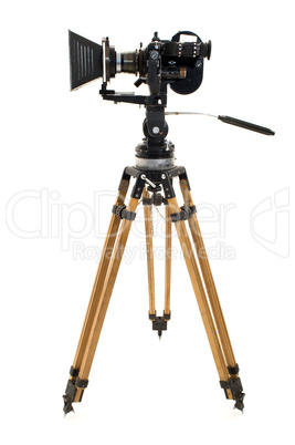 the movie camera change tripod