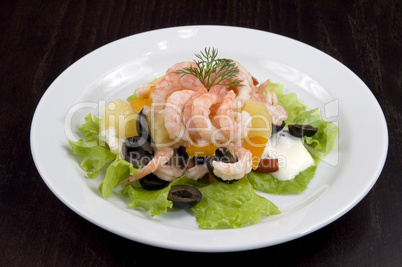 Prawn salad.