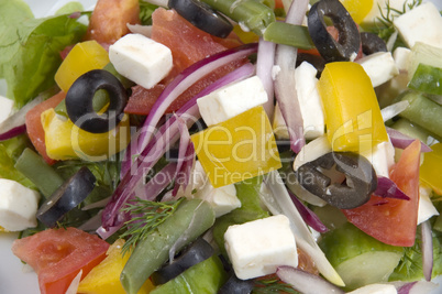 closeup of salad