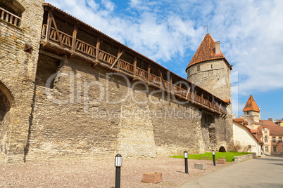 Medieval wall. Tallinn, Estonia