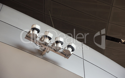 set of modern lights in the interior