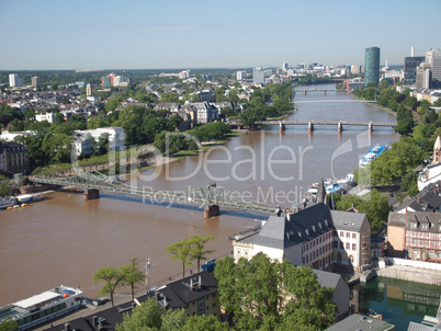 aerial view of frankfurt