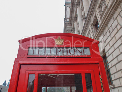 london telephone box