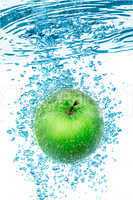 Green Apple in the Water.