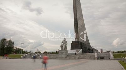 Monument to Konstantin Tsiolkovsky hyperlapse