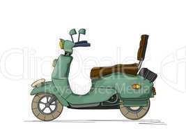 cartoon scooter