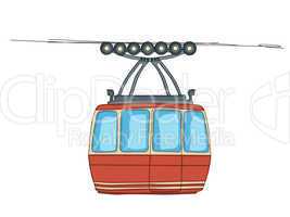 cable-car on ropeway