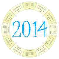 round calendar 2014