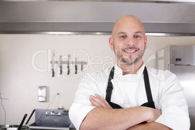 Portrait of a professional chef smiling