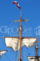 Masts and sails