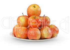 Apples isolated on white