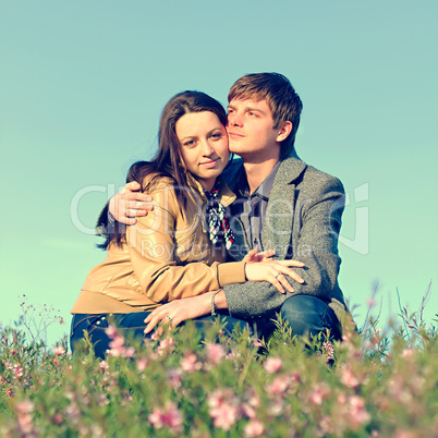 Outdoor Portrait of young couple