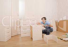 installing furniture