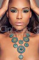beautiful african fashion model