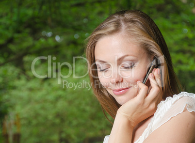 Woman talking on the mobile phone