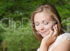 Woman talking on the mobile phone