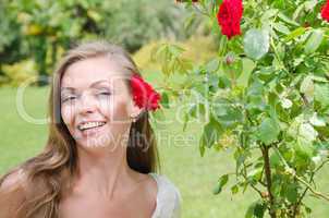 Woman with Flowers