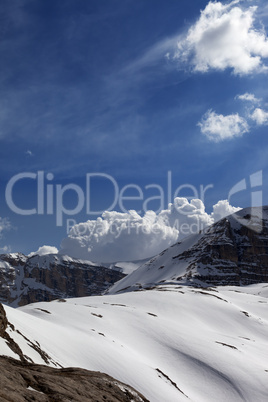 Mountains in sunny day