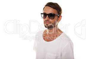 male model with sunglasses