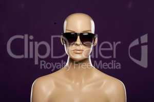 mannequin wearing fashion sunglasses
