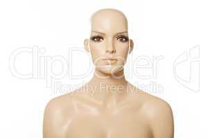 head of a female mannequin face