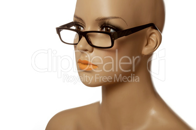 mannequin wearing spec glasses