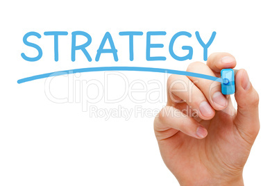 Strategy Blue Marker