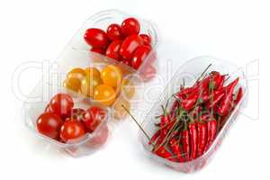 Tomaten und Pepperonis