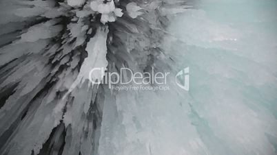 Ice grotto on Baikal lake