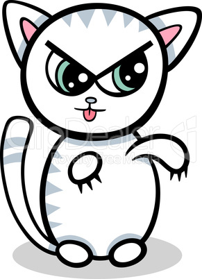 cartoon kawaii kitten illustration