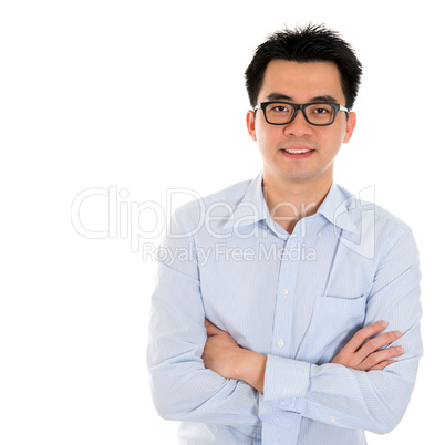 Asian business man isolated