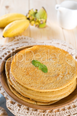 Asian style Banana pancakes