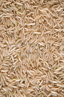 Raw organic basmati brown rice.