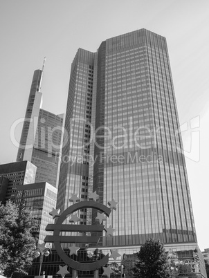 european central banking house in frankfurt