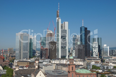 aerial view of frankfurt