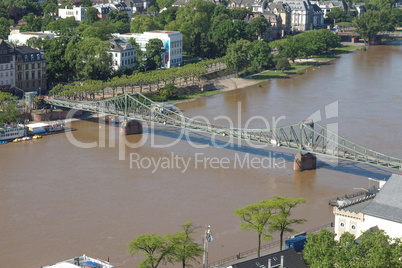 aerial view of frankfurt