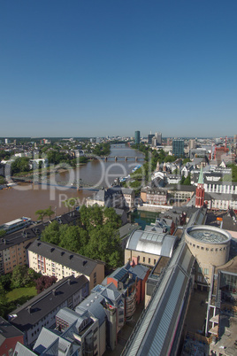 aerial view of frankfurt