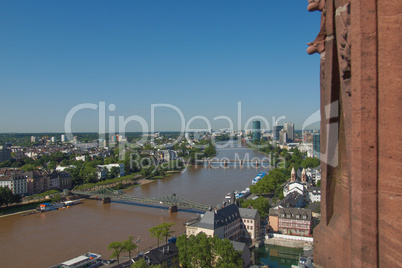 aerial view of frankfurt