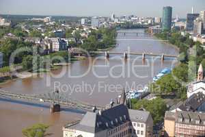 aerial view of frankfurt