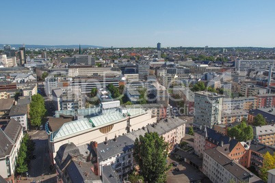 aerial view of frankfurt