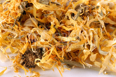 Herbal marigold tea